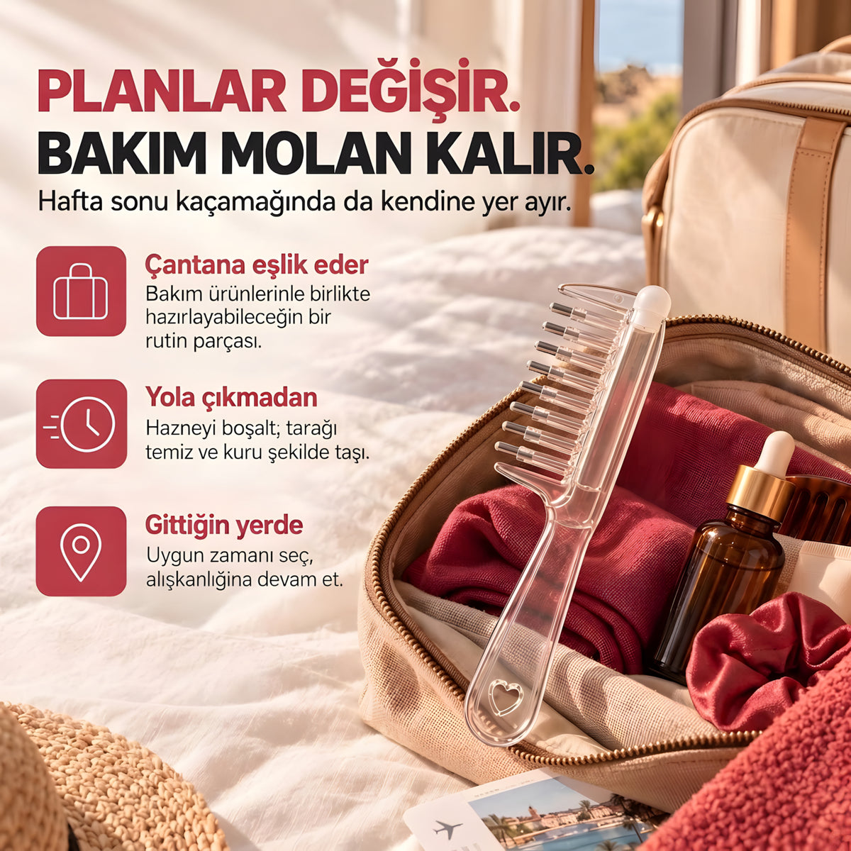 Yungseul™ Yağ ve Serum Uygulama Bakım Tarağı